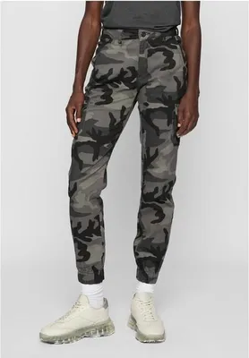 Zdjęcie produktu dla Urban Classics Ladies - Spodnie Cargo z wysokim stanem, ciemne -