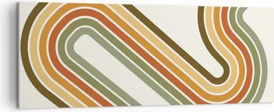 Produktbild von Bild auf Leinwand - Leinwandbild - Einteilig - Abstraktion Weg Gürtel - 140x50cm - Wand Bild - Wanddeko - Wandbilder - Leinwanddruck - Bilder - Wanddekoration - Leinwand bilder - AB140x50-4425