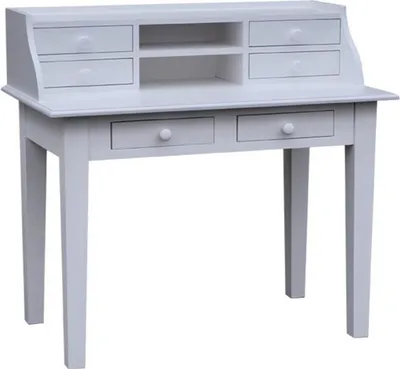 Zdjęcie produktu dla Biurko Casa Padrino z 6 szufladami 109 x 60 x wys. 102 cm - Meble w stylu rustykalnym