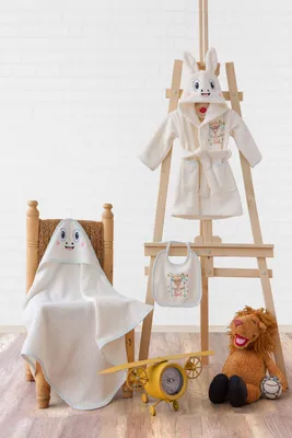 Image de Mijolnir, Zürafa - Cream, baignoire pour bébé, crème, 100 % COTON, 70 x 70 cm