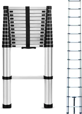 Imagen del producto de Escalera telescópica extensible de 3,8 metros
