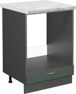Produktbild von Herdumbauschrank Vicco Fame-Line Grün-Gold Landhaus 60 cm , AP Marmor, Model 45641