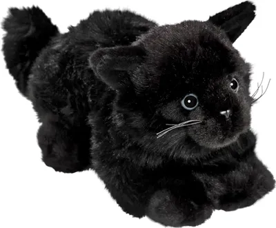 Produktbild von Carl Dick Katze liegend, schwarz, ca. 20cm 1308004 Kuscheltier, Plüschtier, Stofftier