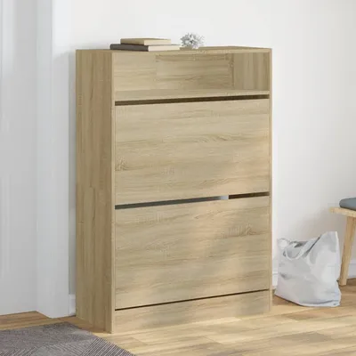 Obrázok produktu pre Skriňa na topánky s 2 chlopňami dub Sonoma 80x34x116 cm