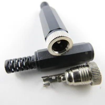 Image de Connecteur femelle DC, mâle, 5,5 x 2,1 mm, adaptateur, prise, alimentation