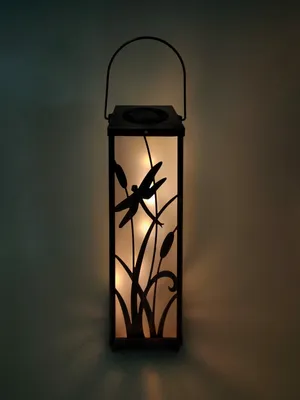 Produktbild von EZ-Solar LED Solar Dekoleuchte "Libelle" warmweiß Dämmerungssensor GL096EZ-K1