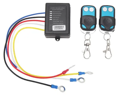 Obrázek produktu pro Bezdrátové dálkové ovládání navijáku (434 MHz, 12 V/24 V DC, dosah 15 m), univerzální pro nákladní automobily, čtyřkolky a SUV