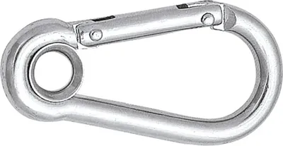 Immagine prodotto di Moschettone Talamex con occhiello e chiusura argento 50 mm argento 50 mm
