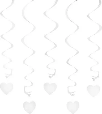 Produktbild von Oblique Unique 5 Girlande Spiral Deckenhänger mit Herz - weiß