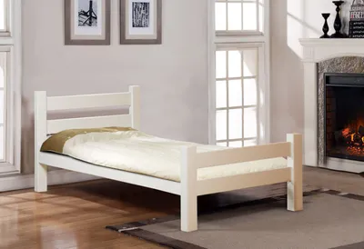 Produktbild von Kinderbett / Jugendbett Henry 06, Farbe: Weiß, Buche massiv - Liegefläche: 90 x 200 cm (B x L)