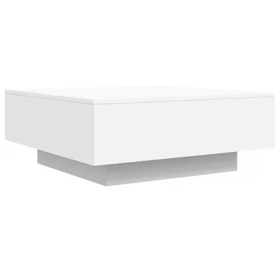 A white coffee table on a white background.