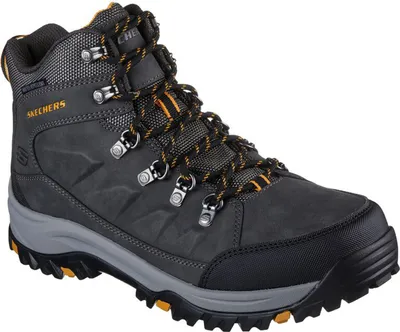A single hiking boot is shown against a white background.