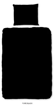 Immagine prodotto di Biancheria da letto "Uni" - Colore: nero - (140x220 cm) - 100% poliestere