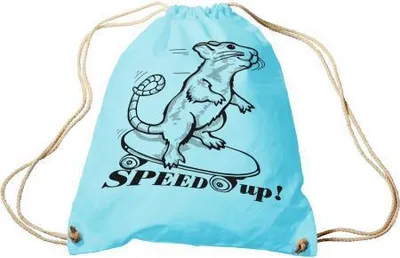Produktbild von Trend-Bag mit Aufdruck - Speed up - 65047 - Turnbeutel Sporttasche Rucksack