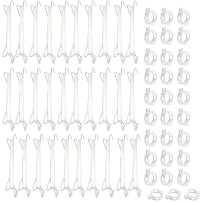 Image de Lot de 61 supports pour tomates avec clips de fixation pour plantes
