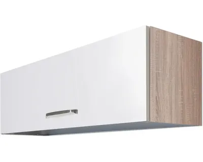 Obrázok produktu pre Kuchynská skrinka horná s vyklápacími dvierkami Flex Well Valero 100 x 32 x 32 cm biela vysoce lesklé dub sonoma matný