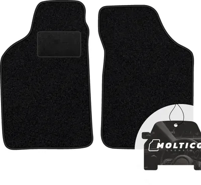 Produktbild von moto-MOLTICO Vorne Fußmatten Auto Velours Autoteppiche Schwarz Automatten Set 2-teilig passend für Peugeot 106 1996-2003