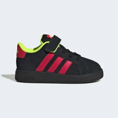 Produktbild von adidas GRAND COURT 00s EL I Kindersneaker im Retro-Skate-Stil aus recycelten Materialien