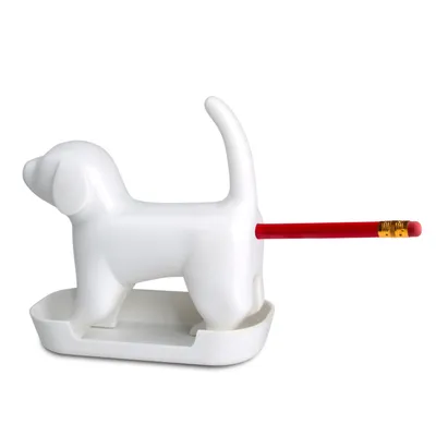 Produktbild von Bellender Bleistiftspitzer Hund in weiß