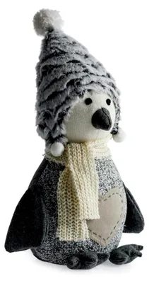 Produktbild von Schneepinguin Türstopper, Grau
