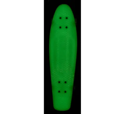 Produktbild von Skateboard Polypropylen 71 cm weiß/gelb/blau leuchtend mit 60 mm Rollen & ABEC 5 Kugellagern