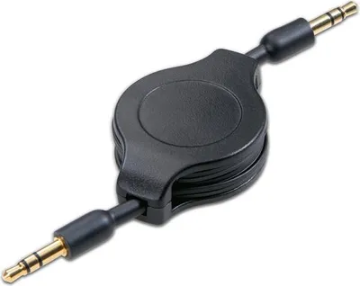 Produktbild von 3,5mm Klinkenkabel mit Aufroller, 1,1m (46215)