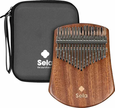 Produktbild von Sela Kalimba 17 Tasten aus massivem Sapeleholz mit klarem und warmem Ton