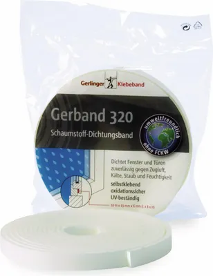 Immagine prodotto di Nastro sigillante GERBAND PUR 320, 9 mm x 10 m, bianco
