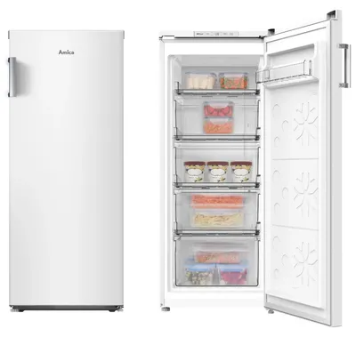 Produktbild von Amica GSN 321 105 W, 122 l, 5,5 kg/24h, SN-T, No-Frost-System, E, Weiß