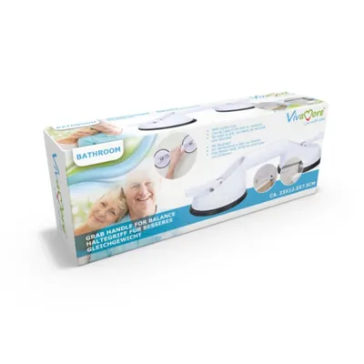 Obrázek produktu pro Rukojeť Vivamore s přísavkami 33X12,5X7,5 cm bílá