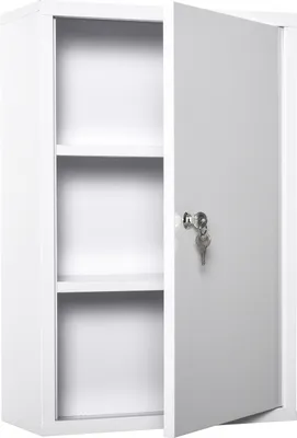 Zdjęcie produktu dla Apteczka Apteczka 3 Przegródki Zamykana Stalowa Biała 40X18X60Cm