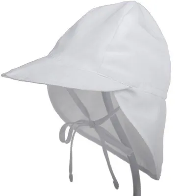 Produktbild von Kinderzonnehoed - Uni - Baby- und Kleinkindhut - Mit Nackenschutz - UV-Schutz 50+ - Sommerhut - Knoopbar - Kopfbedeckung - Schutz vor Sonne und Sonnenhut - Outdoor - atmungsaktives Netz - L (Kopfumfang 48-54 cm)