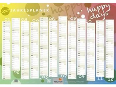 Produktbild von Jahresplaner "HAPPY DAYS" Kalender 2027