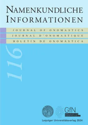 Zdjęcie produktu dla Namenkundliche Informationen 116