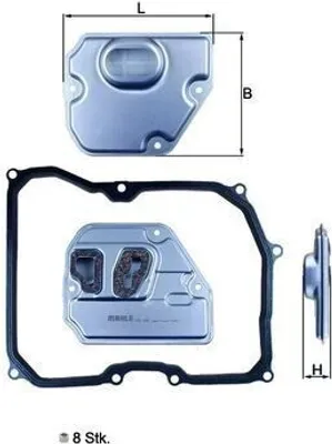 Produktbild von MAHLE HX 169KIT Hydraulikfiltersatz AT Automatikgetriebe für MINI Schrägheck (R56)