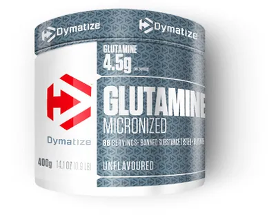 Produktbild von DYMATIZE Glutamin Pulver Glutamine Miconized Aminosäure 100% L-Glutamin 400 g