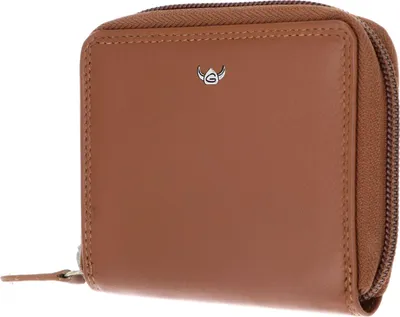 Zdjęcie produktu dla Portfel skórzany Golden Head Polo RFID Protect zip 3313 Cognac brązowy
