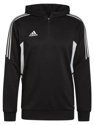 Image de Adidas - Sweat-shirt « Condivo 22 » à fermeture éclair courte pour hommes PP2053 (S) (noir)
