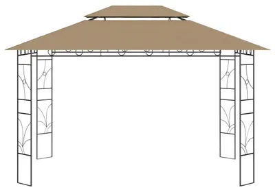 Zdjęcie produktu dla vidaXL Pavilion 4x3x2,7 m Taupe 160 g/m²