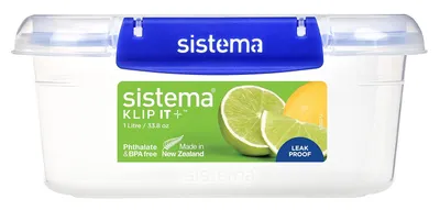 Produktbild von Sistema 881600, Container, Rechteckig, 1 l, Blau, Transparent, Kunststoff, Neuseeland