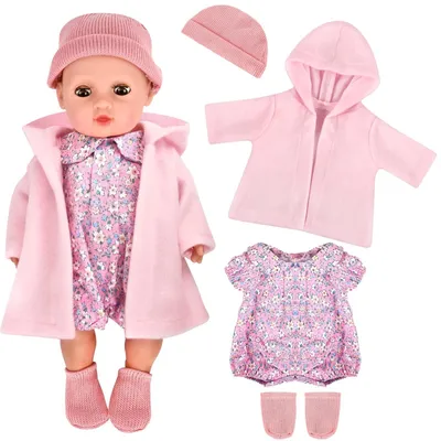 Image de Ensembles de vêtements pour poupées de 35 à 43 cm, comprenant un chapeau et des chaussettes