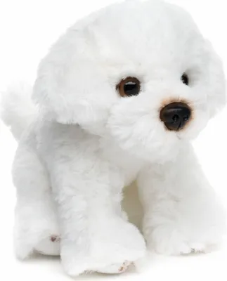 Produktbild von Kuscheltier Malteser weiß sitzend 13 cm Plüschhund
