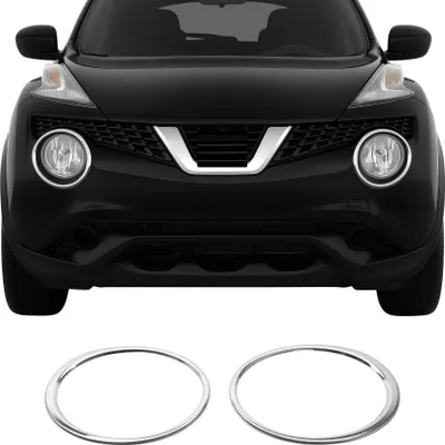 Obrázok produktu pre Kryt svetlometov pre Nissan Juke 2014-2019 nerezová oceľ 2ks