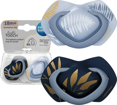 Zdjęcie produktu dla Canpol Babies Symetryczny smoczek silikonowy Light Touch 18m+
