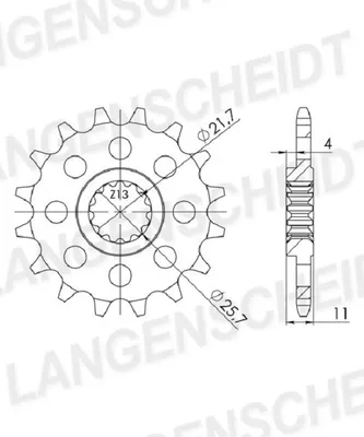 Produktbild von Ritzel Supersprox 520 - 17Z CST-1581:17|feinverzahnt 22,0/25,0