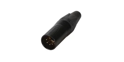 Produktbild von Neutrik XLR 5P Connector - male - Neutrik XX Schwarzes Gehäuse mit Silberkontakten