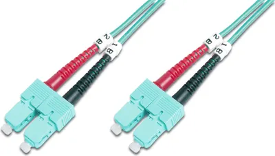 Produktbild von DIGITUS LWL Multimode OM 3 Patchkabel, SC / SC