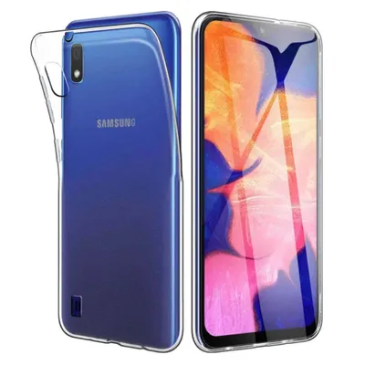 Produktbild von Smartphonica Handytasche geeignet für Samsung Galaxy A10 Transparentes Silikon - Transluzentes klares Case Back Cover