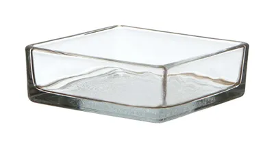 Produktbild von Glasschale eckig I L 11 cm x B 11 cm x H 3 cm I Dekoschale I Snackschale