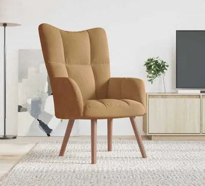 Produktbild von vidaXL Relaxačné kreslo hnedý zamat